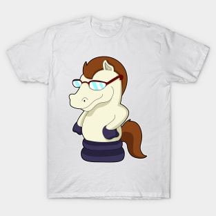 Chess piece Knight as Horse with Sunglasses T-Shirt